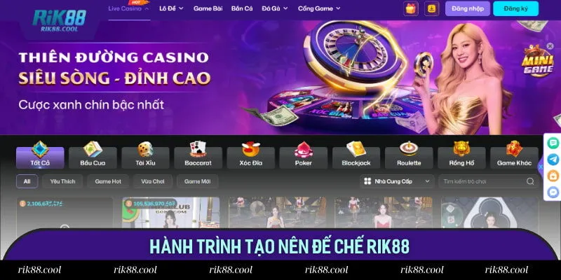 Hành trình tạo nên đế chế Rik88