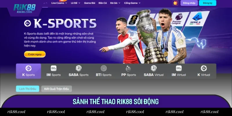 Sảnh cược thể thao sôi động